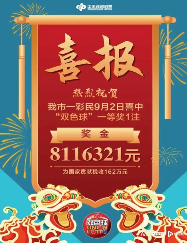 众诚速配 清远今年首个双色球头奖诞生！彩民10元彩票中811万元!